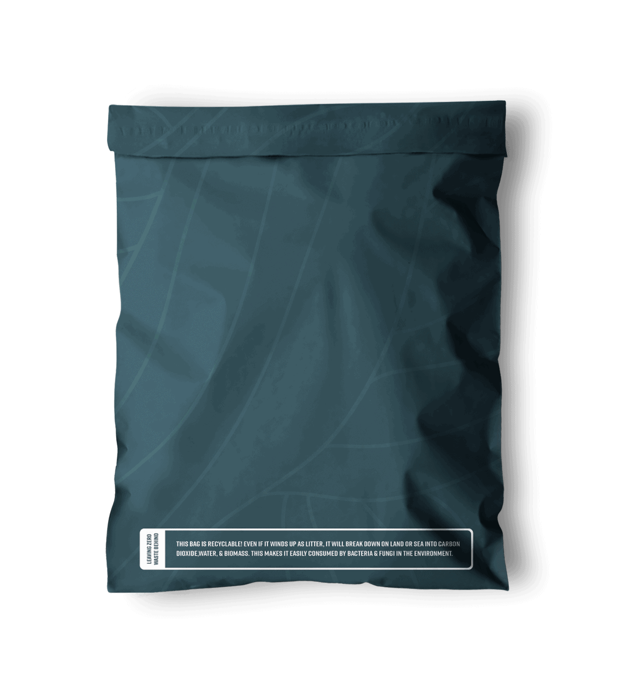 Space Blue Leaf Biodegradable Mailers 14.5" x 19"