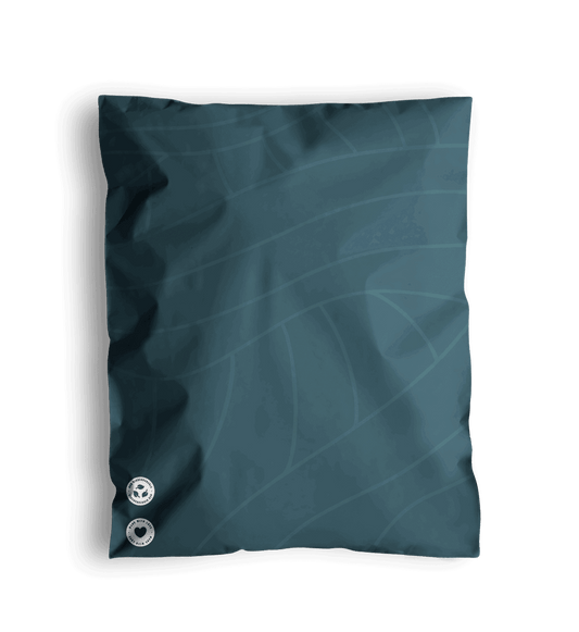 Space Blue Leaf Biodegradable Mailers 14.5" x 19"