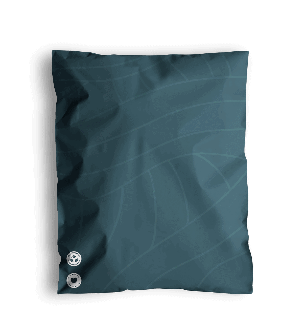 Space Blue Leaf Biodegradable Mailers 14.5" x 19"